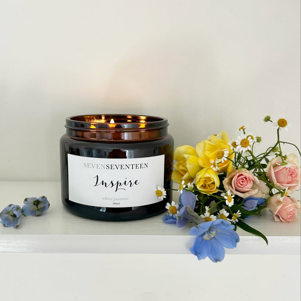 Inspire / White Jasmine 500ml Candle